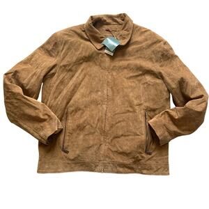 Mens Sonoma Life Style Leather Jacket Wheat NWT OW2942 Large